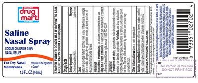 Ddm Choice Saline Nasal Spray (Saline Nasal Spray)